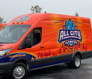 All City Plumbing van