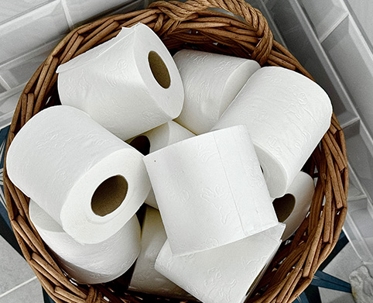 basket full of toilet paper
