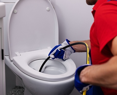 plumbing fixing toilet
