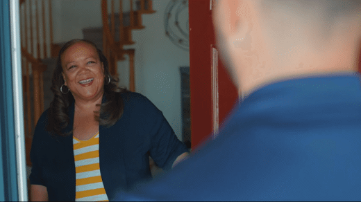 All City Plumbing Customer opening door