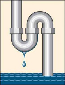 Graphic of a dripping pipe
